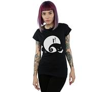 Disney Women's Nightmare Before Christmas Moon Oogie Boogie T-Shirt Medium Black