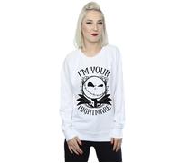 Disney Women's Nightmare Before Christmas Nightmare Sweatshirt in White | Size: 2XL Disney White 2XL