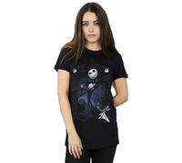 Disney Women's Nightmare Before Christmas Pumpkin King Boyfriend Fit T-Shirt Black Large