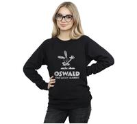 Disney Women's Oswald Logo Sweatshirt in Black | Size: Large Disney Black L