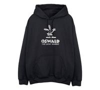 Disney Women's Oswald The Lucky Rabbit Logo Hoodie in Black | Size: Small Disney Black S