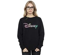 Disney Women's Pastel Logo Sweatshirt Black XX-Large