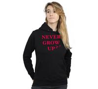 Disney Women's Peter Pan Never Grow Up Hoodie in Black | Size: 2XL Disney Black 2XL