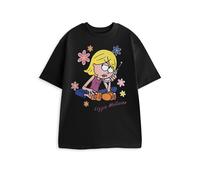 Disney Lizzie McGuire Womens Black Short Sleeved T-Shirt | Crew Neck Graphic Tee | Casual Wear Merch - Large