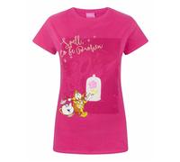 Disney Womens Pink Beauty and the Beast Short Sleeved T-Shirt - Small