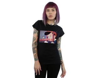 Disney Women's Pinocchio Nose Still Cotton T-Shirt in Black | Size: Large Disney Black L