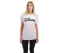 Disney Women's Plain Logo T-Shirt in Pale Pink | Size: Large Disney Pale Pink L