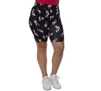 Disney Womens Plus Size Bike Shorts Lounge Shorts Mickey Minnie Mouse, Black, 1X