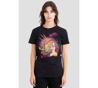 Disney Women's Pocahontas Airbrush T-Shirt, Black | Size: Small Disney Black S