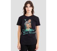Disney Women's Pocahontas Listen With Your Heart T-Shirt, Black | Size: 2XL Disney Black 2XL
