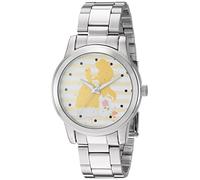 Disney Women's 'Princess Belle' Quartz Metal and Stainless Steel Casual Watch, Color:Silver-Toned (Model: WDS000236)