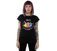 Disney Women's Princess Time to Sparkle T-Shirt Black X-Large