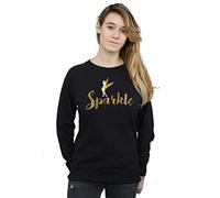 (XL, Black) Disney Womens/Ladies Princess Tinker Bell Sparkle Time Sweatshirt