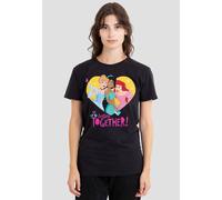 Disney Women's Princess Valentine's Day Better Together T-Shirt, Black | Size: Medium Disney Black M