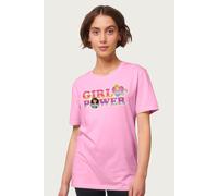 Disney Women's Princesses Power Cinderella & Jasmine Relaxed Fit T-Shirt in Light Pink | Size: Small Disney Light Pink S
