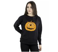 Disney Women's Pumpkin Halloween Sweatshirt in Black | Size: 2XL Disney Black 2XL