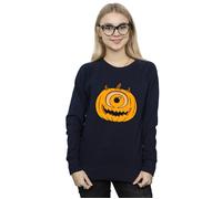 Disney Women's Pumpkin Halloween Sweatshirt in Navy | Size: 2XL Disney Navy 2XL