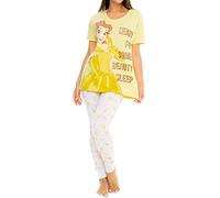 Disney Womens Pyjamas Belle Yellow Medium