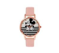 Disney Womens Quartz Watch, Analogue Classic Display and Leather Strap MK5087