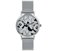 Disney Womens Quartz Watch, Analogue Classic Display and Stainless Steel Strap MN8007