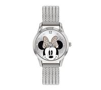 Disney Womens Quartz Watch, Analogue Classic Display and Stainless Steel Strap MN8008