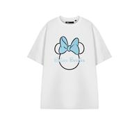 (Small) Disney Minnie Mouse Short Sleeved T-Shirt (Womens White)