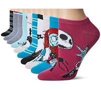Disney Women's Show Sock, Beige/Grey/Purple, One Size