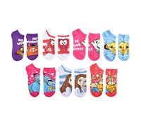 Disney Women's Show Socks, Neon Pink 90s (7 Pack), One Size (Pack of 7)