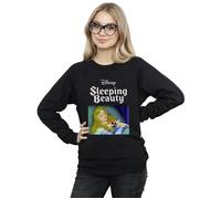 Disney Women's Sleeping Beauty Aurora Sweatshirt in Black | Size: 2XL Disney Black 2XL