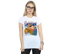 Disney Women's Sleeping Beauty Collage Poster Cotton T-Shirt in White | Size: Large Disney White L