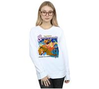 Disney Women's Sleeping Beauty Collage Poster Sweatshirt in White | Size: 2XL Disney White 2XL
