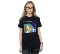Disney Women's Sleeping Beauty Meme Cotton Boyfriend T-Shirt in Black | Size: Medium Disney Black M