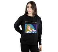 Disney Women's Sleeping Beauty Meme Sweatshirt in Black | Size: XL Disney Black XL