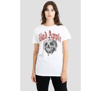 Disney Women's Snow White Bad Apple Skull T-Shirt, White | Size: XL Disney White XL