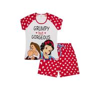 Disney Womens Snow White Dwarfs Grumpy But Gorgeous Short Cotton Pyjama Set Ladies PJ's (22-24)