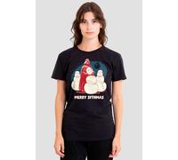 Disney Women's Star Wars Darth Vader Merry Sithmas Christmas T-Shirt, Black | Size: XL Disney Black XL