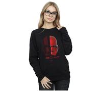 Disney Women's Star Wars The Rise Of Skywalker Sith Trooper Helmet Sweatshirt in Black | Size: Medium Disney Black M