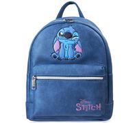 Disney Stitch Backpack for Women Teens Faux Leather Rucksack Fashion Girls Mini Daypack Shoulder Bag Purse Eeyore Gifts for Her (Blue Stitch)