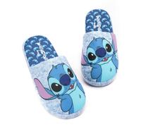 Disney Lilo And Stitch Slippers for Women | Ladies Slip On Blue Stitch Character Kidult Merchandise House Loafers Gift for Her