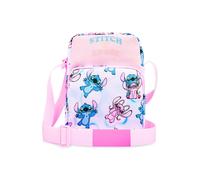 Disney Women's Stitch Handbag Crossbody Bag with Adjustable Strap School in Pink Disney Pink One Size