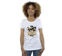 Disney Women's Strike A Pose Cotton Boyfriend T-Shirt in White | Size: 5XL Disney White 5XL