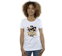 Disney Women's Strike A Pose Cotton T-Shirt in White | Size: 2XL Disney White 2XL