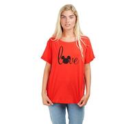 Disney Womens T-Shirt Red 14
