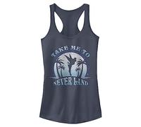Disney Women's Take Me to Never Land T-Shirt, Indigo, XS