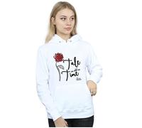 Disney Women's Tale As Old As Time Rose Hoodie in White | Size: Small Disney White S
