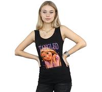 Disney Women's Tangled Rapunzel Montage Vest Black Large