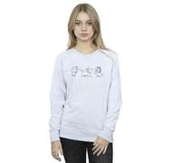 Disney Women's The Aristocats Marie Bows Sweatshirt Sport Grey Large