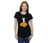 Disney Women's The Aristocats Marie Halloween Pumpkins T-Shirt Black Small