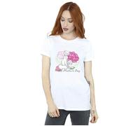 Disney Womens/Ladies The Aristocats Mother´s Day Cotton Boyfriend T-Shirt - White - White - XXL