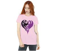 Disney Women's The Descendants Dragon Heart Cotton Boyfriend T-Shirt in Baby Pink | Size: 2XL Disney Baby Pink 2XL